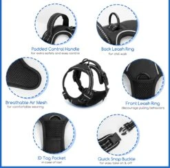 Nobleza 42ZHW - Hondenharnas - Hondentuigje - Anti Trek - S - Zwart 11 Nobleza 42ZHW - Hondenharnas - Hondentuigje - Anti Trek - S - Zwart -Honden Benodigdheden Verkoop 1200x1190 23
