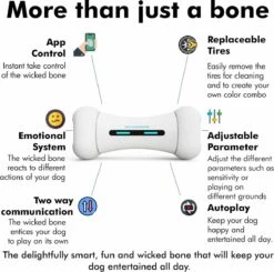 Wickedbone - Automatisch, Interactief En Intelligent Speelgoed Voor Honden - App & Bluetooth Bestuurbaar - USB Oplaadbaar -Honden Benodigdheden Verkoop 1200x1191 17