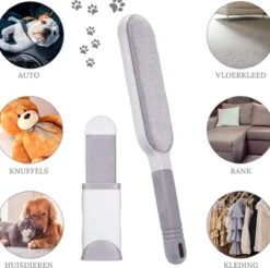 Pet Lovers - Huisdierhaar Verwijderaar - Dierenhaar Verwijderaar - Pluizenborstel - Kledingborstel - Haarverwijderaar - Ontpluizer - Honden En Kattenhaar Verwijderaar - + GRATIS Draagbare Haarverwijderaar -Honden Benodigdheden Verkoop 1200x1193 3