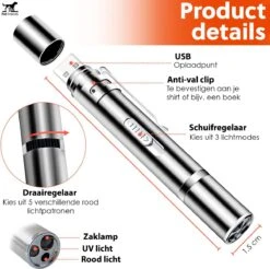 PetFriends Laserpen Voor Kat - USB Oplaadbaar - Laserpointer - Laserlampje - Kattenspeeltjes -Honden Benodigdheden Verkoop 1200x1195 26