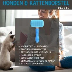 Professionele Kattenborstel/Hondenborstel + BONUS - Bovenvacht | Ondervacht - Langharige | Kortharige - Haarverwijderaar Voor Huisdieren - Kattenkam - Hondenkam -Honden Benodigdheden Verkoop 1200x1198 10