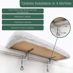 Pfotenolymp® Premium Window Baars/Krabmat Voor Katten Bij Het Raam - Vensterbank/Kattenbank Voor De Vensterbank - Zit/Ligstoel Voor Katten -Honden Benodigdheden Verkoop 1200x1199 28