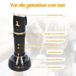 Loyalpetclub® Professionele 2-in-1 Hondentondeuse Voor Dikke Vacht – Draadloze Honden Tondeuse & Hondentrimmer – Stille Tondeuse Katten & Honden Trimset - Inclusief Opbergtasje -Honden Benodigdheden Verkoop 1200x1199 9