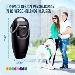 VEDIC® - Luxe Clicker Met Fluit - Clickertraining Voor Honden - Zwart - Bevestigingsring - Fluit - Hondentraining -Honden Benodigdheden Verkoop 1200x1200 1072