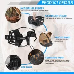 Sharon B Muilkorf Hond - Zwart - XXL - Voor Zeer Grote Honden - Snuitomtrek 38-43 Cm -Honden Benodigdheden Verkoop 1200x1200 1089