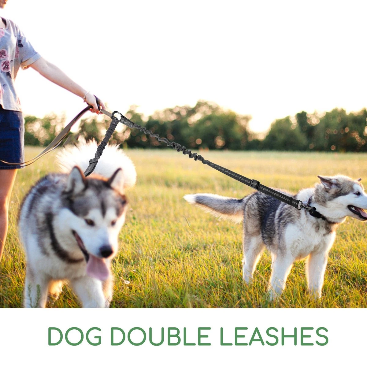 Nobleza Splitter Hondenriem - Dubbel Aanlijnriem Voor Honden - Splitter Verstelbaar - Zwart 10 Nobleza Splitter Hondenriem - Dubbel Aanlijnriem Voor Honden - Splitter Verstelbaar - Zwart - Afbeelding 8