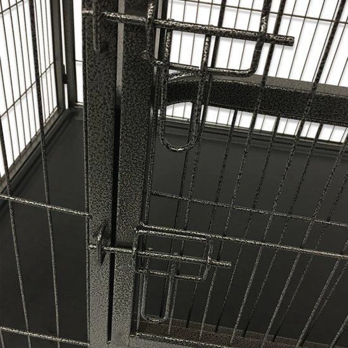 MaxxPet Puppyren - Hondenbench - Puppykennel - Hondenren - 125 X 78 X 80 Cm - Zwart 6 MaxxPet Puppyren - Hondenbench - Puppykennel - Hondenren - 125 X 78 X 80 Cm - Zwart - Afbeelding 4