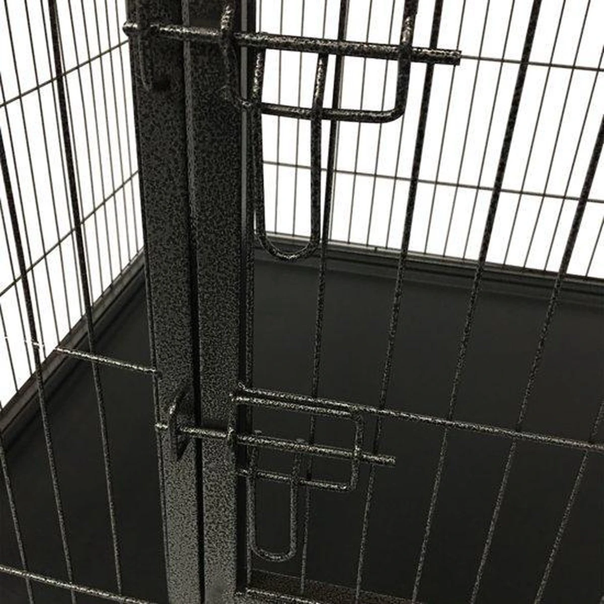 MaxxPet Puppyren - Hondenbench - Puppykennel - Hondenren - 125 X 78 X 80 Cm - Zwart 10 MaxxPet Puppyren - Hondenbench - Puppykennel - Hondenren - 125 X 78 X 80 Cm - Zwart - Afbeelding 8