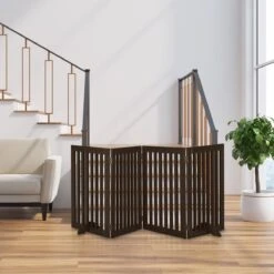 Relaxdays Veiligheidshekje Hout - 92 Cm Hoog - Kinderhek - Hondenhek - Inklapbaar - Bruin - 4 Panelen 16 Relaxdays Veiligheidshekje Hout - 92 Cm Hoog - Kinderhek - Hondenhek - Inklapbaar - Bruin - 4 Panelen -Honden Benodigdheden Verkoop 1200x1200 1142