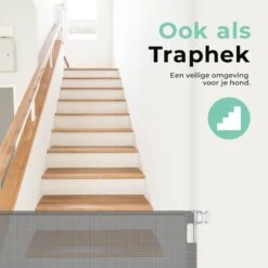 Château Animaux® - Tot 180cm Breed Traphekje Oprolbaar Hond - Stijlvolle Oplossing - Dieren Hek - Honden Hek -Honden Benodigdheden Verkoop 1200x1200 1149