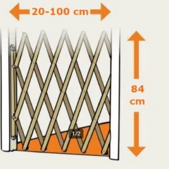 Houten Traphekje Harmonica | Traphekje Hond & Huisdieren | Extra Stevig | Inklapbaar | Met Klembevestiging | Deurhek Accordeon | Deurhekje | Hondenhek | Huisdier Hekje | Traphekje Houten -Honden Benodigdheden Verkoop 1200x1200 1169