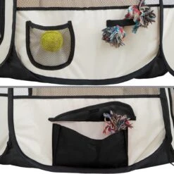 Dailyibed Opvouwbare Puppyren - Zwart - 115x115x58 Cm - Incl. Draagtas - Incl. Voederbak -Honden Benodigdheden Verkoop 1200x1200 1193