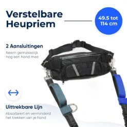 Canicross Looplijn Hond Met Heupriem Voor Hardlopen - Elastische Handsfree Hondenriem - Honden Trainingslijn - 150/200cm - Blauw -Honden Benodigdheden Verkoop 1200x1200 1266