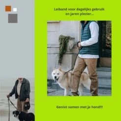 1FORME Hondenriem 15-30kg - Sliplijn Hond REFLECTEREND 2m, Ø 1.2cm - Jachtlijn 2 Ergonomische Handvaten - Dubbel Stop -Honden Benodigdheden Verkoop 1200x1200 1306