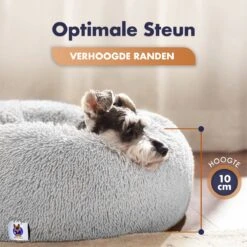 Pet Perfect Donut Hondenmand XXL - 100cm - Fluffy Hondenkussen - Hondenbed - Créme/Bruin -Honden Benodigdheden Verkoop 1200x1200 1395