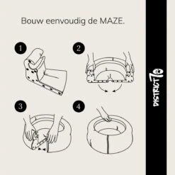 District 70 MAZE 3-in-1 Opvouwbare Kartonnen Kattenmand - Inclusief Catnip Balletje - Voor Slapen, Spelen En Krabben! -Honden Benodigdheden Verkoop 1200x1200 1441