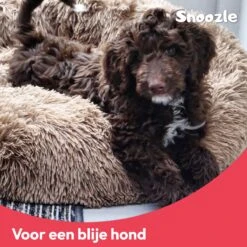 Snoozle Donut Hondenmand - Zacht En Luxe Hondenkussen - Wasbaar - Fluffy - Hondenmanden - 50cm - Grijs -Honden Benodigdheden Verkoop 1200x1200 1456