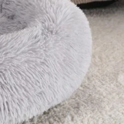 Donut Hondenmand - Zacht Pluche Hondenmanden - Antislip - Fluffy En Rond Donutmand - 100cm - Lichtgrijs -Honden Benodigdheden Verkoop 1200x1200 1486