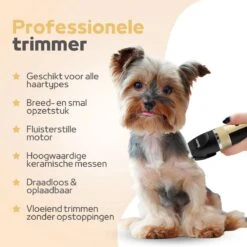 Woodoro Professionele 2-in-1 Hondentondeuse Voor Dikke Vacht – Draadloze Honden Tondeuse & Hondentrimmer – Stille Tondeuse Katten & Honden Trimset -Honden Benodigdheden Verkoop 1200x1200 149