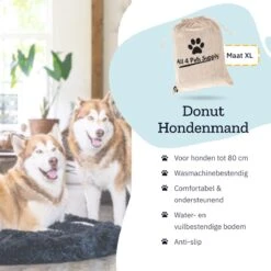 All 4 Pets Supply® Hondenmand Donut - Maat XL - Geschikt Voor Honden Tot 100 Cm - Hondenkussen - Zwart 18 All 4 Pets Supply® Hondenmand Donut - Maat XL - Geschikt Voor Honden Tot 100 Cm - Hondenkussen - Zwart -Honden Benodigdheden Verkoop 1200x1200 1519