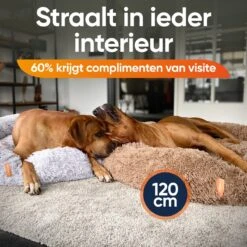 Happysnoots Hondenmand Met Rits - 80cm - Hondenbed - Donut Dog Bed - Fluffy - Grijs - Wasbaar -Honden Benodigdheden Verkoop 1200x1200 1536