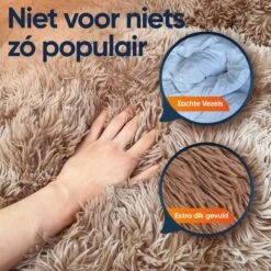 Happysnoots Hondenmand Met Rits - 80cm - Hondenbed - Donut Dog Bed - Fluffy - Grijs - Wasbaar -Honden Benodigdheden Verkoop 1200x1200 1538