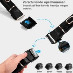 Tjilla Professionele Dieren/honden Tondeuse Set Extra Krachtig - Honden Trimmer - Lang Of Kortharige Huisdieren Katten & Honden - Draadloos - Weinig Geluid -Honden Benodigdheden Verkoop 1200x1200 156