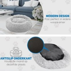 Pawzle Hondenmand - Donut Hondenkussen - Kattenmand - Bed Voor Honden & Katten - Wasbaar - 100cm - Grijs 14 Pawzle Hondenmand - Donut Hondenkussen - Kattenmand - Bed Voor Honden & Katten - Wasbaar - 100cm - Grijs -Honden Benodigdheden Verkoop 1200x1200 1658