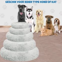 Pawzle Hondenmand - Donut Hondenkussen - Kattenmand - Bed Voor Honden & Katten - Wasbaar - 100cm - Grijs 15 Pawzle Hondenmand - Donut Hondenkussen - Kattenmand - Bed Voor Honden & Katten - Wasbaar - 100cm - Grijs -Honden Benodigdheden Verkoop 1200x1200 1659