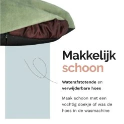 Rexproduct Hondenkussen - Hondenmand - Hondenbed Met Rits En Wasbaar - Manden & Kussens 90 X 110 CM - 0 Tot 80 Kg - SoftPet Groen -Honden Benodigdheden Verkoop 1200x1200 1715