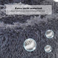 Hondenmand Donut – 60 Cm - Honden Mand – Pluche – Fluffy – Extra Zacht - Hondenkussen – Kattenkussen – Bed - Wasbaar Met Rits – Hondenmanden – Rond – Bank – Grijs - Qwality 14 Hondenmand Donut – 60 Cm - Honden Mand – Pluche – Fluffy – Extra Zacht - Hondenkussen – Kattenkussen – Bed - Wasbaar Met Rits – Hondenmanden – Rond – Bank – Grijs - Qwality -Honden Benodigdheden Verkoop 1200x1200 1813