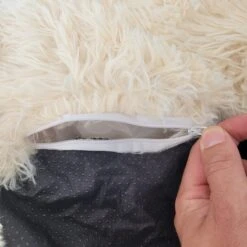 Kussen Voor Kat Of Kleine Hond | Fluffy Dierenkussen Van Pluche | Kat | Bank | Mand | Kattenmand | Kattendeken & Bankbeschermer Max. 15 Kg | Beige | Maat XS -Honden Benodigdheden Verkoop 1200x1200 1816