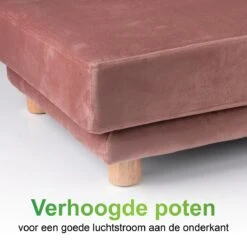 Maxxpro Katten- En Hondenbank - Roze - Verhoogd Met Houten Poten - Fluweel Materiaal - 90 X 44 X 34 CM - Huisdieren Tot 80 KG -Honden Benodigdheden Verkoop 1200x1200 1865