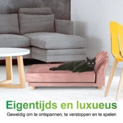 Maxxpro Katten- En Hondenbank - Roze - Verhoogd Met Houten Poten - Fluweel Materiaal - 90 X 44 X 34 CM - Huisdieren Tot 80 KG -Honden Benodigdheden Verkoop 1200x1200 1866