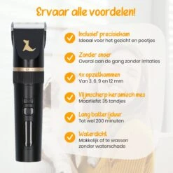 Loyalpetclub® Professionele 2-in-1 Hondentondeuse Voor Dikke Vacht – Draadloze Honden Tondeuse & Hondentrimmer – Stille Tondeuse Katten & Honden Trimset - Inclusief Opbergtasje -Honden Benodigdheden Verkoop 1200x1200 191
