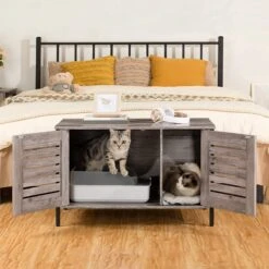 Houten Kattenhuis - Kattenkast Voor Binnen & Buiten - Kattenhok - Kattenhuisje Hout Met Deur En Gat - Hondenhok Voor Kleine Honden - 80 X 45 X 50.5 Cm -Honden Benodigdheden Verkoop 1200x1200 1918