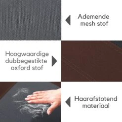 Hondenbed - Hondenstretcher - Honden Ligbed - L - Draagbaar - 92Lx76Bx18H Cm - Bruin -Honden Benodigdheden Verkoop 1200x1200 1946