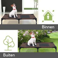 Hondenbed - Hondenstretcher - Honden Ligbed - L - Draagbaar - 92Lx76Bx18H Cm - Bruin -Honden Benodigdheden Verkoop 1200x1200 1947
