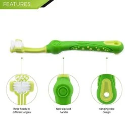 Merkloos Tandenborstel - Voor Huisdieren - Honden - 3 Zijdig - Multi-Hoek - Schoonmaken - Tanden - Slechte Adem - Tandsteen - Tandenborstel - Gezondheid - Blauw -Honden Benodigdheden Verkoop 1200x1200 1976