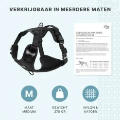 Hondentuigje - Anti-Trek Tuig - Hondenharnas - Y Tuig Hond - Reflecterend - Zwart - Maat M 17 Hondentuigje - Anti-Trek Tuig - Hondenharnas - Y Tuig Hond - Reflecterend - Zwart - Maat M -Honden Benodigdheden Verkoop 1200x1200 2021