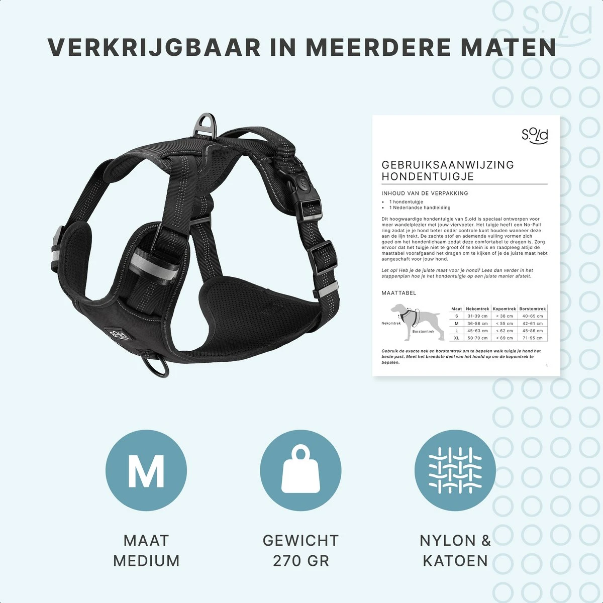 Hondentuigje - Anti-Trek Tuig - Hondenharnas - Y Tuig Hond - Reflecterend - Zwart - Maat M 10 Hondentuigje - Anti-Trek Tuig - Hondenharnas - Y Tuig Hond - Reflecterend - Zwart - Maat M - Afbeelding 8