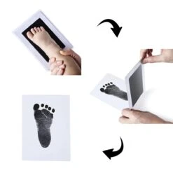 NOVOB® Inktafdruk Maat S (12.5x8cm) - Voetafdruk Baby - Handafdruk Baby - Pootafdruk Hond | Voor Baby Of Huisdieren (+/- 20kg) -Honden Benodigdheden Verkoop 1200x1200 2174