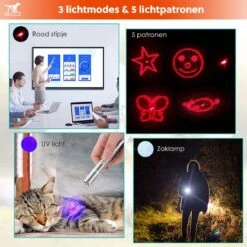 PetFriends Laserpen Voor Kat - USB Oplaadbaar - Laserpointer - Laserlampje - Kattenspeeltjes -Honden Benodigdheden Verkoop 1200x1200 2179