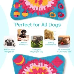 Nobleza Snuffelmat - Speelmat - Hondenspeelgoed - Fleece - Snackmat - 70 X 70 Cm -Honden Benodigdheden Verkoop 1200x1200 2200