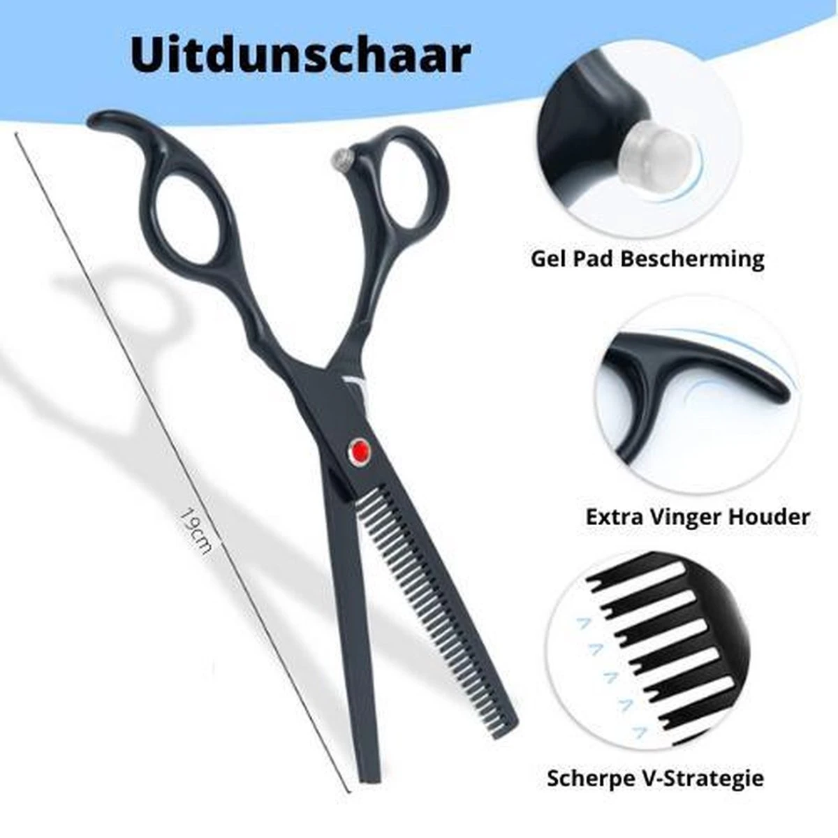 Petsify - Professionele 8-delige Huisdier Knipset - Effileerschaar Hond - Kam Hond - Schaar Hond - Katten Kam - Hondenschaar - Trimschaar Voor Honden - Kapperset - Zwart 4 Petsify - Professionele 8-delige Huisdier Knipset - Effileerschaar Hond - Kam Hond - Schaar Hond - Katten Kam - Hondenschaar - Trimschaar Voor Honden - Kapperset - Zwart - Afbeelding 2