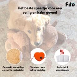 Filo Hondenknuffel Met Hartslag En Warmtebron - Hartslagknuffel Hondenspeelgoed Snuggle Puppy - Knuffel Met Hartslag - Heartbeat Knuffel Hond -Honden Benodigdheden Verkoop 1200x1200 2344