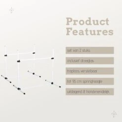 Agility Voor De Hond - Horde - Twee Hordes - Horde Set - Tot 95 Cm - Honden Behendigheidsset - Horde - Agility Voor De Hond -Honden Benodigdheden Verkoop 1200x1200 2459