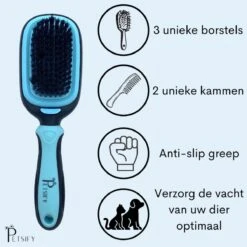 Petsify - Dierenborstel - Professionele 5 In 1 Hondenborstel - Voor Hond En Kat - Tweezijdig - Hondenkam - Kattenborstel - Kattenkam -Honden Benodigdheden Verkoop 1200x1200 248