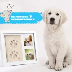 PIXETOOL Fotolijst Kleiafdruk - Gipsafdruk - Pootafdruk Hond - Puppy Speelgoed - Cadeau Voor Man - Cadeau Voor Vrouw - 3D Collage - 54 Extra Letters -Honden Benodigdheden Verkoop 1200x1200 2499