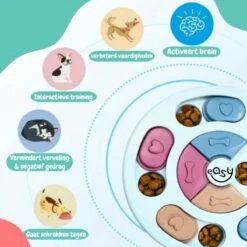 Hondenpuzzel Blauw - Honden Speelgoed - Honden - Hondenbrokken - Hondenspeelgoed - Interactief Spel Voor Honden - Intelligentie Spel - Snuffelmat - Snuffelmat Hond - Hondenspeeltjes - Intelligentie - Hond Speelgoed -Honden Benodigdheden Verkoop 1200x1200 2510